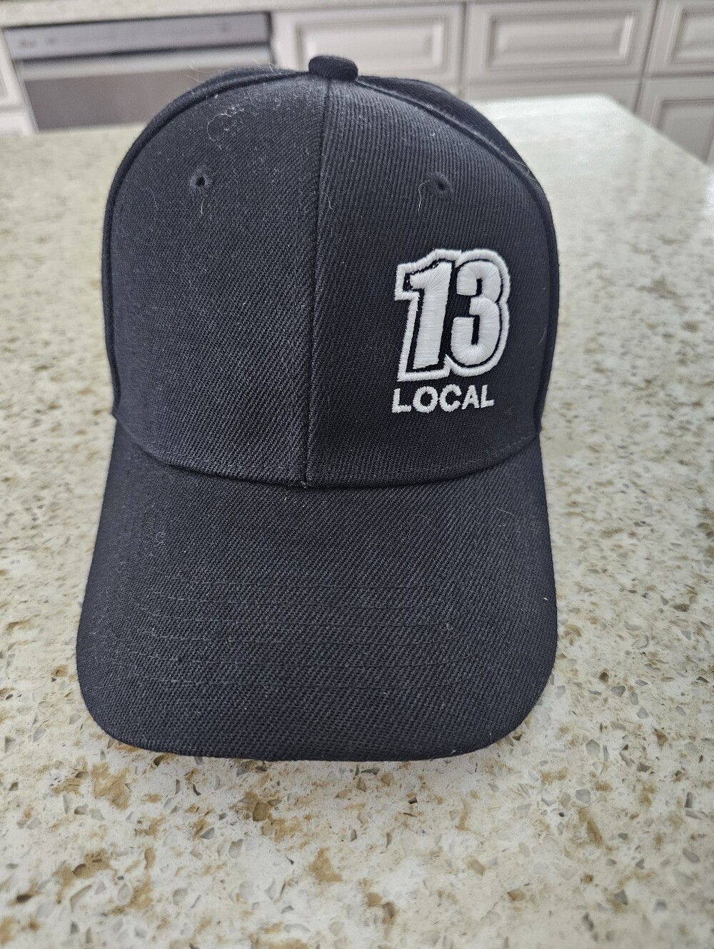 13 Local Embroidered Black Baseball Cap